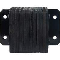Laminated Dock Bumpers, Horizontal, Rubber, 12" W x 4" D x 10" H Absolute Business Supply