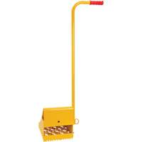 Ice Chock with Ergonomic Handle, Steel, Yellow, 8-1/16" W x 10-5/8" D x 8-13/16" H Absolute Business Supply