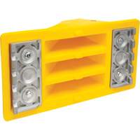 Wheel Chocks with Aluminum Tread, Polyurethane, Safety Yellow, 11-1/4" W x 21" D x 12-1/4" H Absolute Business Supply