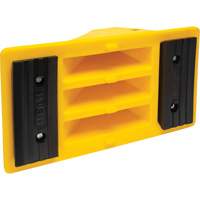 Wheel Chocks with Rubber Tread, Polyurethane, Yellow, 11-1/4" W x 21" D x 12-1/4" H Absolute Business Supply
