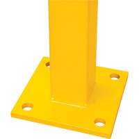 Poteau de coin pour garde-corps l&eacute;gers, Acier, 42" h, Jaune s&eacute;curit&eacute; OSHA Absolute Business Supply