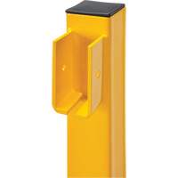 Poteau d'extr&eacute;mit&eacute; pour garde-corps l&eacute;gers, Acier, 42" h, Jaune s&eacute;curit&eacute; OSHA Absolute Business Supply
