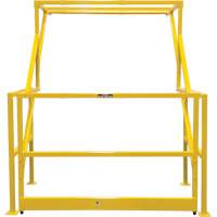 Mezzanine Safety Gate, 70" L x 77" H, 78" Raised, Yellow Absolute Business Supply