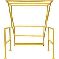 Mezzanine Safety Gate, 70" L x 77" H, 78" Raised, Yellow Absolute Business Supply