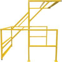 Mezzanine Safety Gate, 70" L x 77" H, 78" Raised, Yellow Absolute Business Supply