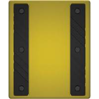 Cale de roue ultra-robuste pour l'exploitation mini&egrave;re Checkers Safety sans support, PEHD, Jaune, 14-1/2" la x 17-1/2" p x 16" h Absolute Business Supply