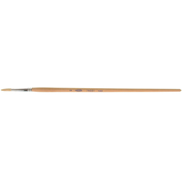 Pure White Bristle Round Marking Paint Brush, 5/32" Brush Width, White China, Wood Handle Absolute Business Supply