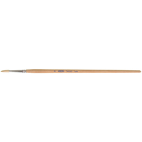 Pure White Bristle Round Marking Paint Brush, 3/16" Brush Width, White China, Wood Handle Absolute Business Supply