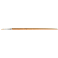 Pure White Bristle Round Marking Paint Brush, 7/32" Brush Width, White China, Wood Handle Absolute Business Supply