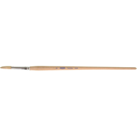 Pure White Bristle Round Marking Paint Brush, 1/4" Brush Width, White China, Wood Handle Absolute Business Supply