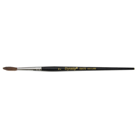 Pinceau pointu &agrave; soies noires pour artiste, Largeur de la brosse de 4 mm, Soie de chameau, Manche &agrave; Bois Absolute Business Supply