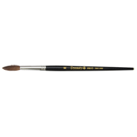 Pinceau pointu &agrave; soies noires pour artiste, Largeur de la brosse de 5,7 mm, Soie de chameau, Manche &agrave; Bois Absolute Business Supply