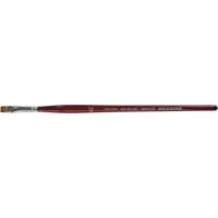 Pinceau plat pour artiste, Largeur de la brosse de 1/4", Synth&eacute;tique, Manche &agrave; Bois Absolute Business Supply
