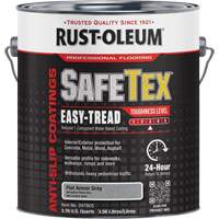 SafeTex&reg; Easy-Tread Acrylic Coating, 1 gal., Water-Based, Flat/Textured, Grey Absolute Business Supply