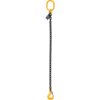 Chain Slings, Grade 80 Chain, Single Legs, Oblong & Slip Hooks, 5/8" x 5' Absolute Business Supply