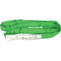 Round Slings, Green, 2" W x 4' L, 6000 lbs. Vertical Load Absolute Business Supply