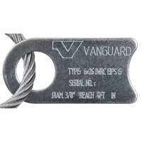 Wire Rope Lifting Sling - Eye & Eye Galvanized Absolute Business Supply