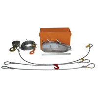 Tirfor&reg; Wire Rope Hoist TU32 Rescue Kit, 5/8" Wire Diameter, 8000  lbs. (4 tons) Capacity Absolute Business Supply