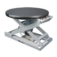 Positionneur pour palette &agrave; nivellement automatique EZ Loader E - plateforme en acier inoxydable, 43" lo x 43" la, Capacit&eacute; 4000 lb Absolute Business Supply