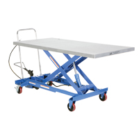 Table &eacute;l&eacute;vatrice &agrave; ciseaux hydraulique pneumatique, Acier, 63" lo x 31-1/2" la, Cap. 1000 lb Absolute Business Supply