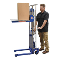 Hefti-Lift Load Stacker, Foot Pump Operated, 880 lbs. Capacity, 59" Max Lift Absolute Business Supply