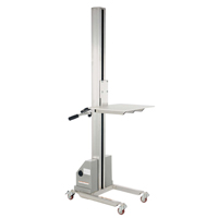 Quick Lift Stacker, Electric Operated, 125 lbs. Capacity, 72" Max Lift Absolute Business Supply