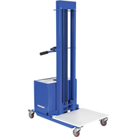 Quick Lift Stacker, Electric Operated, 400 lbs. Capacity, 57" Max Lift Absolute Business Supply