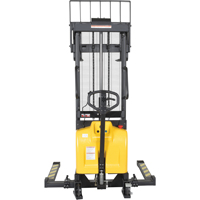 Fork Lift Stacker, Electric Operated, 2000 lbs. Capacity, 63" Max Lift Absolute Business Supply