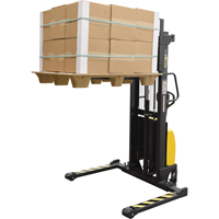 Fork Lift Stacker, Electric Operated, 2000 lbs. Capacity, 63" Max Lift Absolute Business Supply
