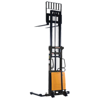 Fork Lift Stacker, Electric Operated, 2000 lbs. Capacity, 118" Max Lift Absolute Business Supply