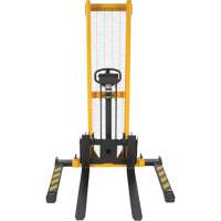 Manual Hydraulic Stacker, Hand Pump Operated, 2000 lbs. Capacity, 63" Max Lift Absolute Business Supply