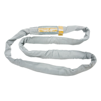 Polyester Round Sling, Grey, 8" W x 20' L, 32000 lbs. Vertical Load Absolute Business Supply