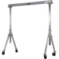 Grue-portique ajustable en aluminium, 8' lo, Capacit&eacute; 2000 lb (1 tonne) Absolute Business Supply