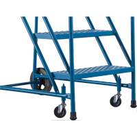 CSA-Certified Rolling Step Ladder, 4 Steps, 22" Step Width, 37" Platform Height, Steel Absolute Business Supply