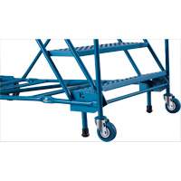 Escabeau roulant certifi&eacute; CSA avec marche verrouillable, 14 marches, Largeur de la marche 30", Hauteur de la plateforme 128", Acier Absolute Business Supply