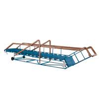 Escabeau roulant certifi&eacute; CSA avec marche verrouillable, 16 marches, Largeur de la marche 30", Hauteur de la plateforme 144", Acier Absolute Business Supply