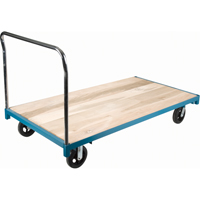 Heavy-Duty Platform Truck, 96" L x 48" W, 2000 lbs. Capacity, Rubber Casters Absolute Business Supply