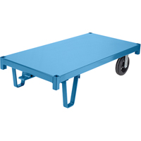 Specialized Platform Decks - Semi Live Skids, 48" L x 24" W, 2000 lbs. Capacity, Rubber Casters Absolute Business Supply