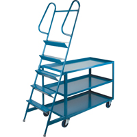 Chariots &agrave; cueillette, Acier, 24" la x 64" p, 3 tablettes, Capacit&eacute; 1200 lb Absolute Business Supply