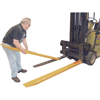 Fork Extensions, 63" L x 7" W, For Fork Width of 6" Absolute Business Supply