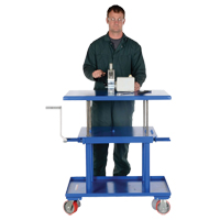 Hydraulic Lift Table, 24" L x 36" W, Steel, 2000 lbs. Capacity Absolute Business Supply