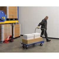Chariot &agrave; plateforme, 48" lo x 24" la x Capacit&eacute; 1500 lb, Roues en Caoutchouc moul&eacute; Absolute Business Supply