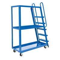 Chariot &agrave; cueillette, Acier, 21-7/8" la x 56-1/8" p, 3 tablettes, Capacit&eacute; 1000 lb Absolute Business Supply