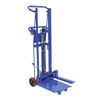 Platform Lift Stacker, Foot Pump Operated, 750 lbs. Capacity, 52" Max Lift Absolute Business Supply