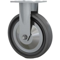 Heavy-Duty Caster, Rigid, 8" (203.2 mm), Solid Elastomer, 1000 lbs. (453.6 kg.) Absolute Business Supply
