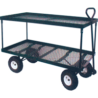Double Deck Wagon, 24" W x 48" L, 600 lbs. Capacity Absolute Business Supply