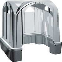 Outdoor Poly Shelters, 3 Walls, 7' L x 6' W x 7' H Absolute Business Supply