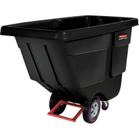 Chariot basculeur en acier, Poly&eacute;thyl&egrave;ne, 1/2 vg³, Capacit&eacute; de charge de 450 lb Absolute Business Supply