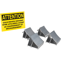 Aluminum Wheel Chock Kit, 7" W x 6" D x 6" H Absolute Business Supply