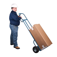 Deluxe Hi-Boy Hand Truck, P-Handle Handle, Steel, 72" Height, 700 lbs. Capacity Absolute Business Supply